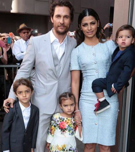Little Vida Alves McConaughey with her beautiful family.